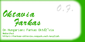 oktavia farkas business card